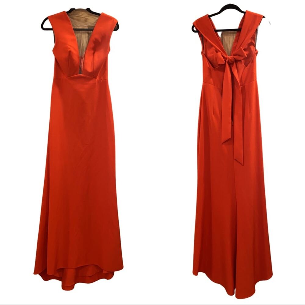 MONIQUE LHUILLIER JACQUARD DRESS - Picture 2 of 16